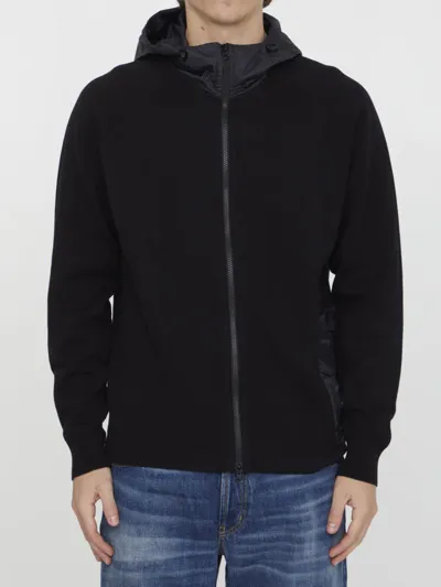 C.p. Company Black Cotton Hoodie