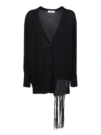 Fabiana Filippi Oversize Black Cardigan