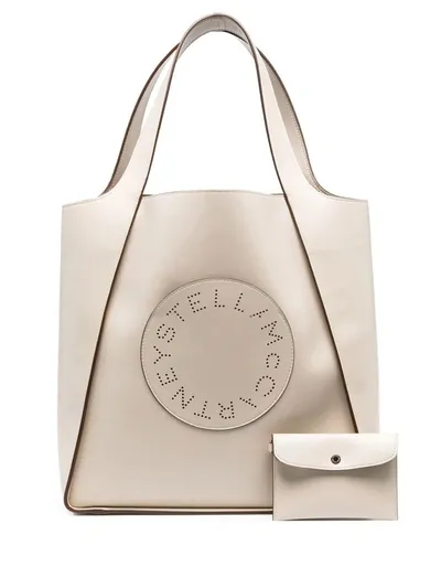 Stella Mccartney Stella Logo Square Tote Bag In Black