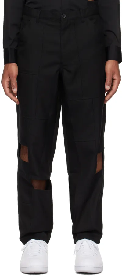 Comme Des Garçons Shirt Black Cutout Trousers In 1 Black