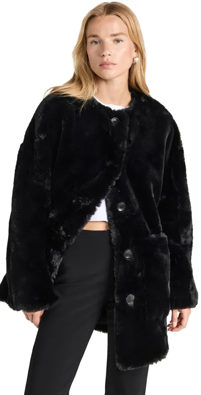 Proenza Schouler White Label Penelope Coat In Black