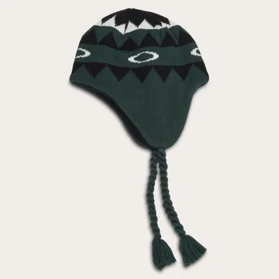 Oakley Nordic Earflap Beanie In Green