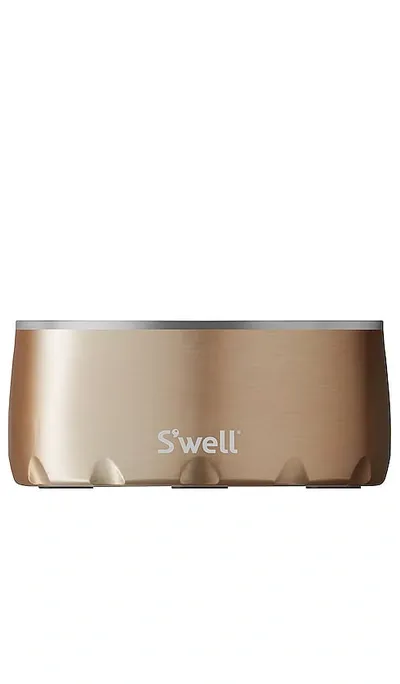 S'well Dog Bowl 32oz In Metallic Bronze