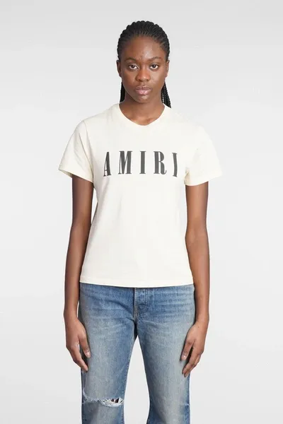 Amiri Logo Tee In White