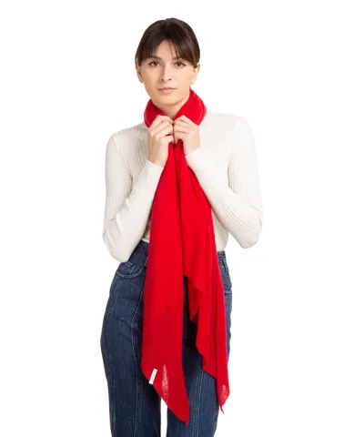 Pin1876 By Botto Giuseppe Cashmere Scarf In Red