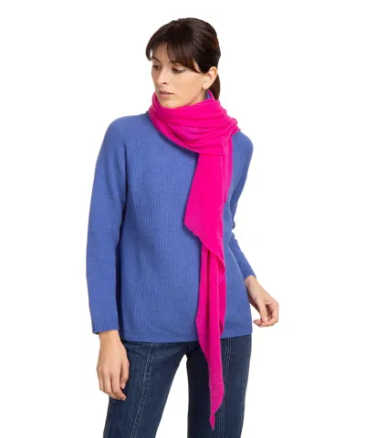 Pin1876 By Botto Giuseppe Cashmere Scarf In Pink