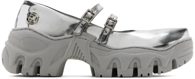 Rombaut Ssense Exclusive Silver Boccaccio Ii Mj Ballerina Flats