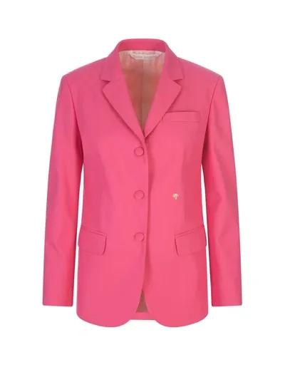 Palm Angels Miami Single-breasted Blazer In Rosa