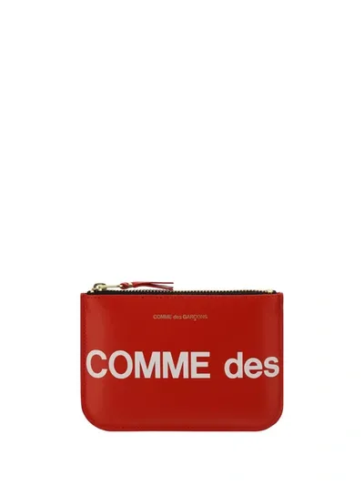 Comme Des Garçons Coin Purse In Red