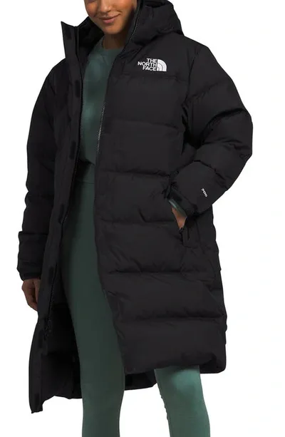 The North Face Nuptse Parka In Black