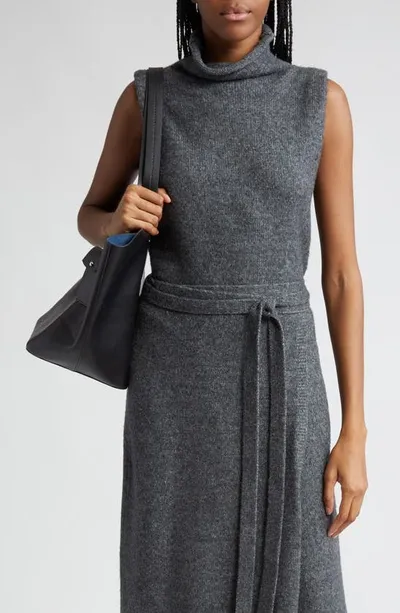 Proenza Schouler White Label Lily Sleeveless Turtleneck In Grey Melange