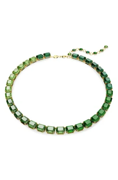 Swarovski Millenia Crystal-embellished Necklace In Green