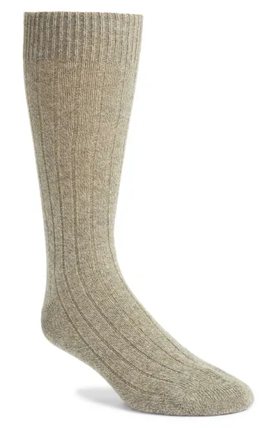 Pantherella Cashmere-blend Socks In Moss Green Chine