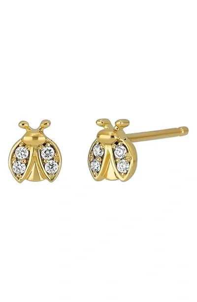 Bony Levy Icon Diamond Bug Stud Earrings In 18k Yellow Gold