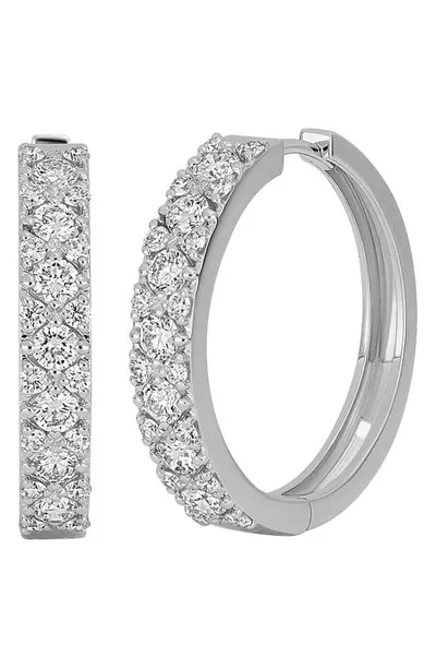 Bony Levy Audrey Diamond Hoop Earrings In 18k White Gold