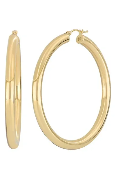 Bony Levy Omega 14k Gold Hoop Earrings In 14k Yellow Gold