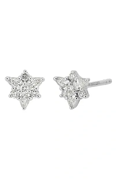 Bony Levy Getty Diamond Stud Earrings In 18k White Gold