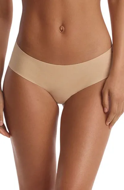 Commando Technical Cotton-blend Bikini In Brown