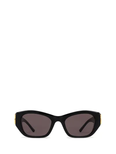 Balenciaga Eyewear Rectangular Frame Sunglasses In Black