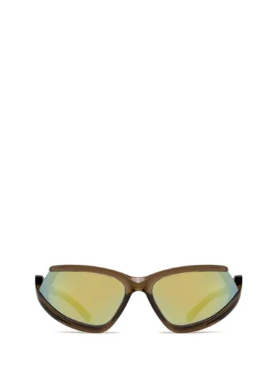 Balenciaga Eyewear Side Xpander Cat In Brown