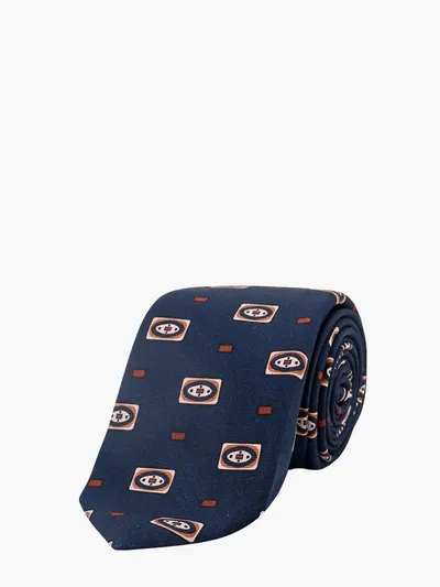 Kiton Ciro Paone Tie In Blue