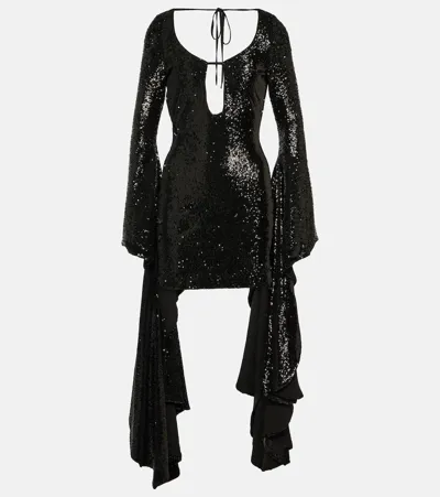 Giuseppe Di Morabito Sequined Minidress In Black