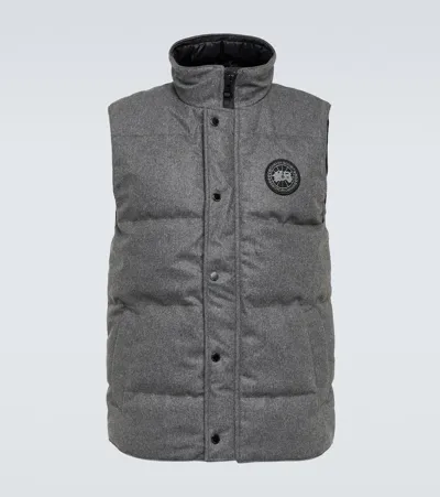 Canada Goose Garson Wool-blend Vest In Slate Grey