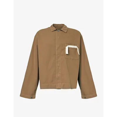 Jacquemus Brown Le Chouchou 'la Chemise De Nîmes' Shirt In Camel Beige