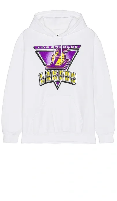 Junk Food Lakers Triangle Flea Market Hoodie In White