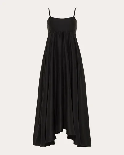 Azeeza Rachel Silk Dress In Black