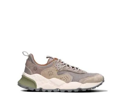 Pre-owned Flower Mountain Shuhe  Mann Sneakers Trendy Beige Naturleder,stoff,wildleder 201