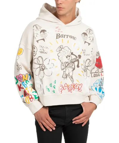 Pre-owned Barrow Sweatshirt Herren F3bwuahs063-bw009 Turtledove Kapuzen Hoodie Sweat