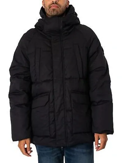 Pre-owned Weekend Offender Herren Storm Parka-jacke, Schwarz