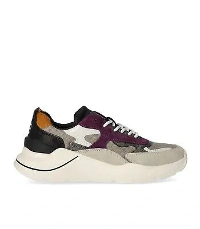 Pre-owned Date D.a.t.e. Fuga Dragon Beige Violett Sneaker Damen