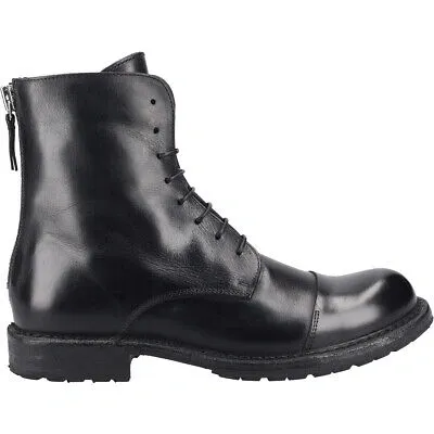 Pre-owned Moma Boots 51303b-ce, Glattleder, Schwarz, Herren