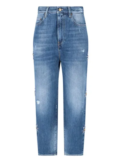 Washington Dee Cee Studded Detail Jeans In Blue