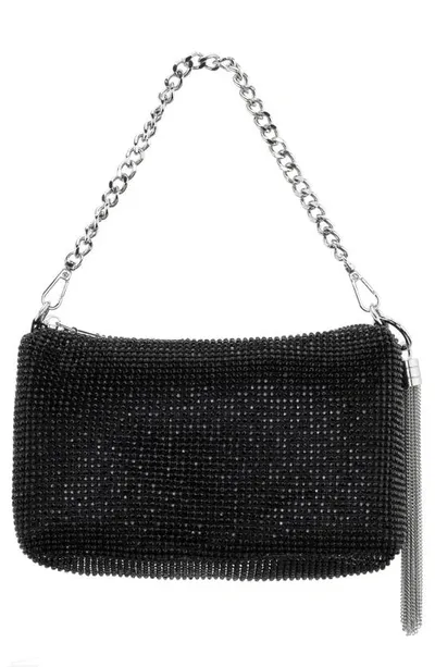 Nina Lorne Embellished Convertible Shoulder Bag In Black