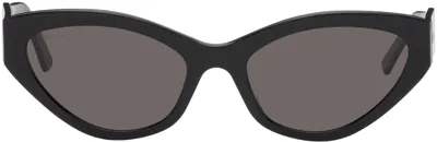 Balenciaga Black Cat-eye Sunglasses In 001 Black