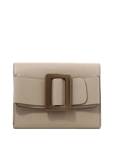 Boyy Buckle Clutch In Beige