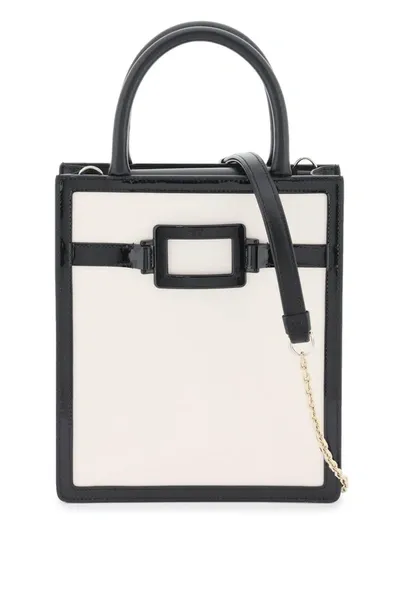 Roger Vivier Tote Bag Mini Belle Vivier Voyage In White