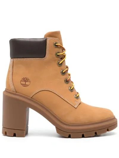 Timberland Allington Heeled Ankle Boots In Brown