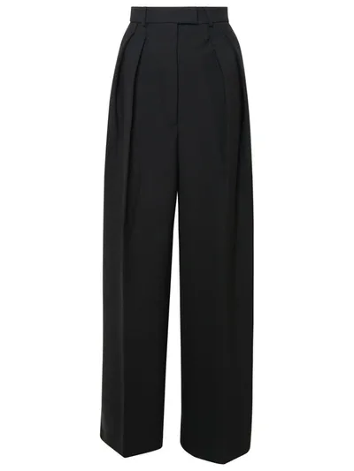 Sportmax Gessati Pleated Pants In Black