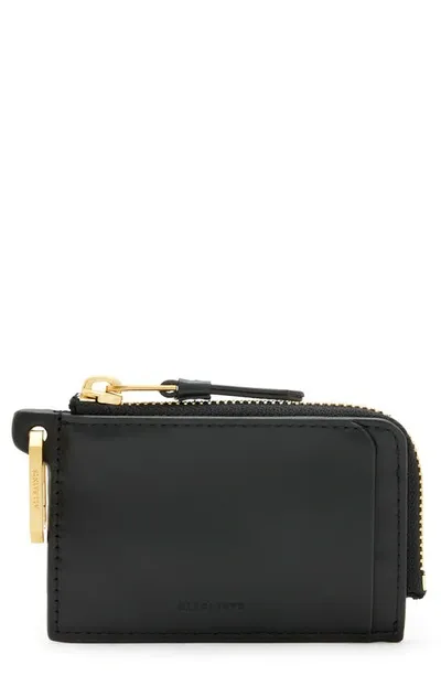 Allsaints Remy Leather Wallet In Black