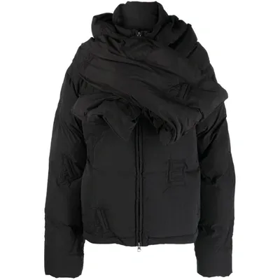 Axel Arigato Monogram Quilted Puffer Jacket In Black