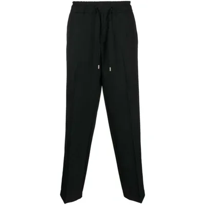 Costumein Loose Fit Virgin Wool Trousers In Black