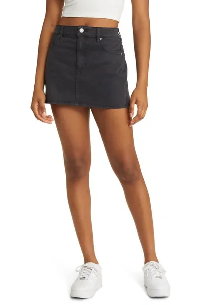 Pacsun Denim Miniskirt In Black