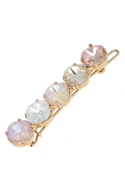 L Erickson Pomelo Tige Boule Barrette In Gold Multi