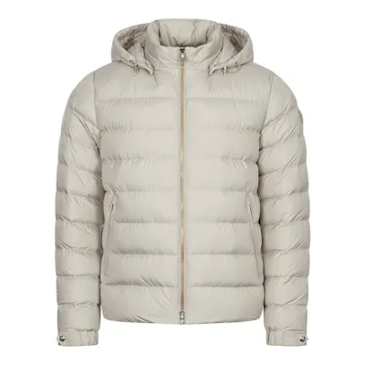 Moncler Basic Arneb Short Down Jacket In Beige