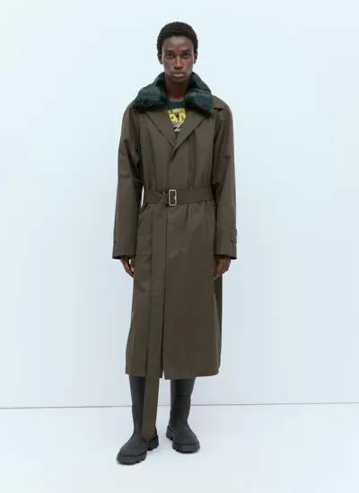 Burberry Lambeth Cotton Car Coat In Brown