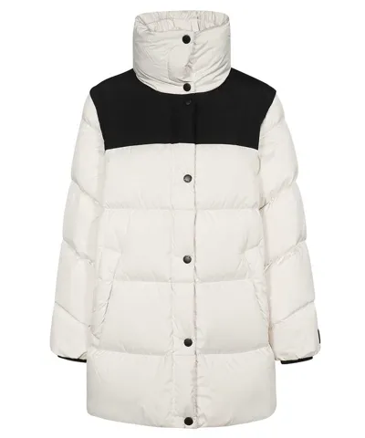 Weekend Max Mara Long Down Jacket In White